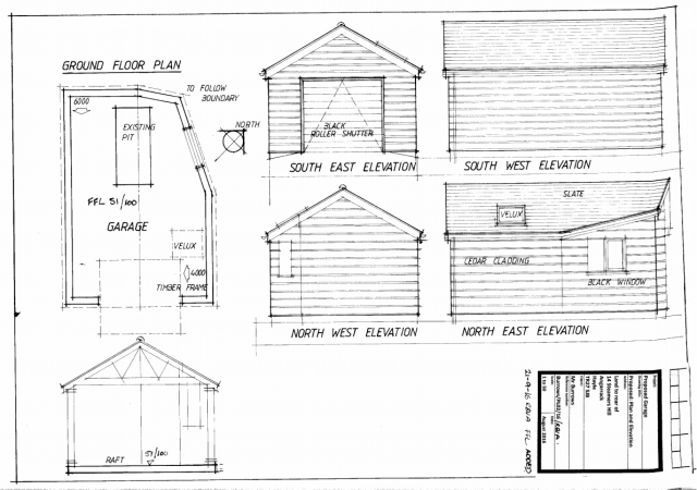Burrows/PL01/16/A - Proposed Plan and Elevation Burrows/PL01/16/A - Proposed Plan and Elevation