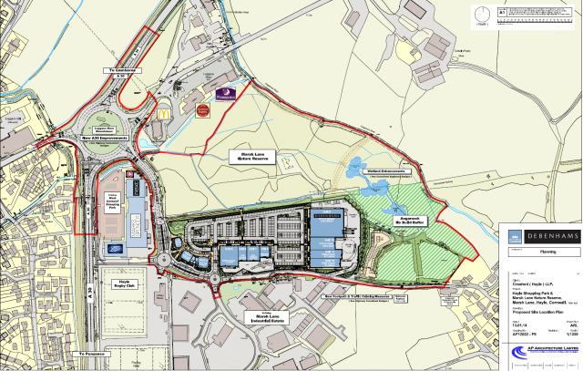 PA14/00532 | Hayle Shopping Park And Marsh Lane Nature Reserve Marsh Lane