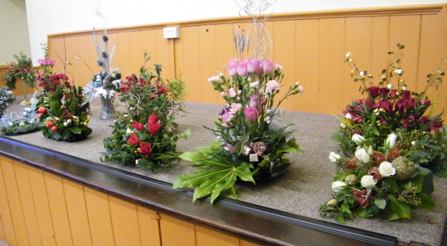 Tableau of Christmas Flower Arrangements 2012 part three