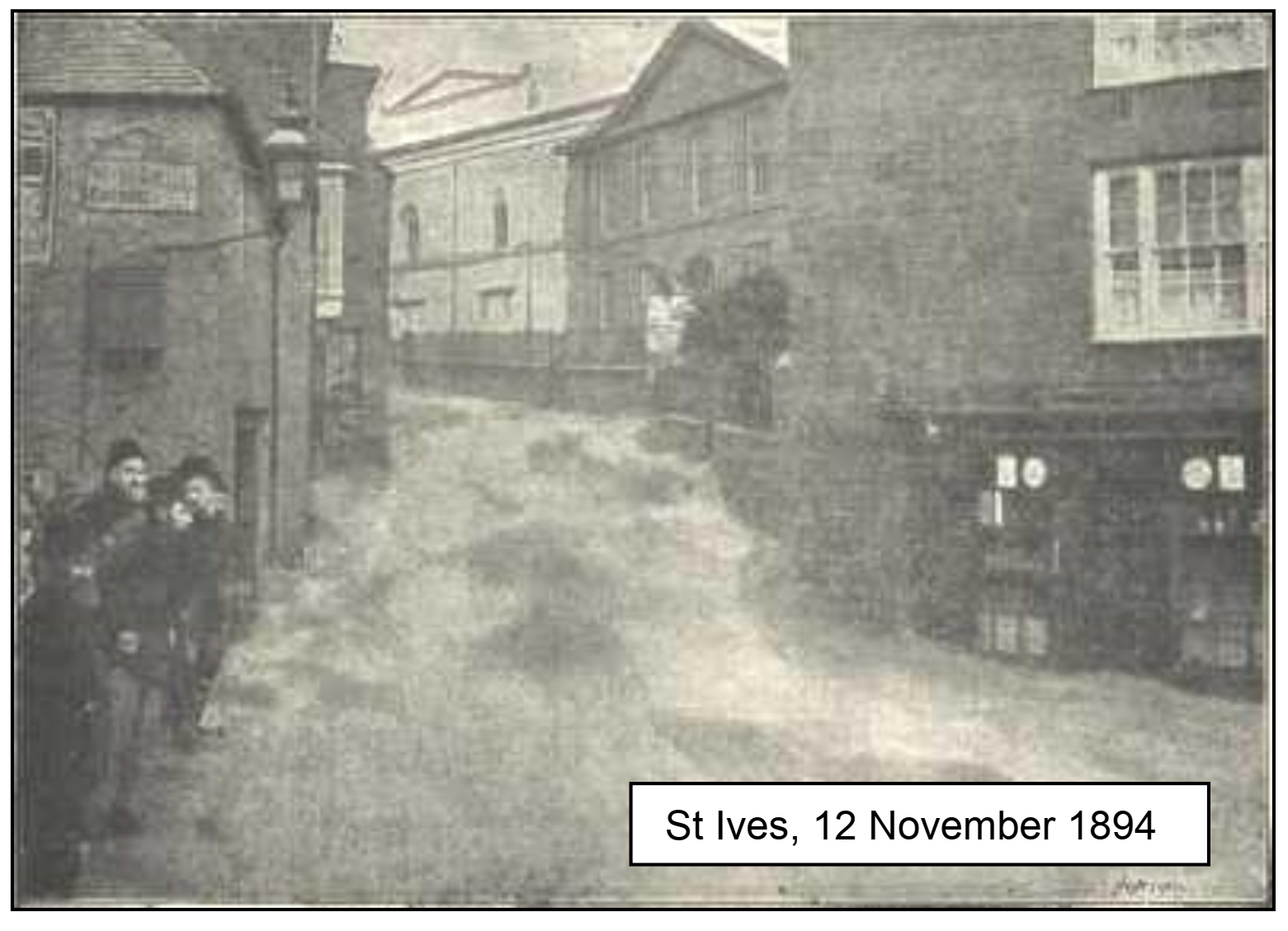 Flooding St Ives, 12 November 1894